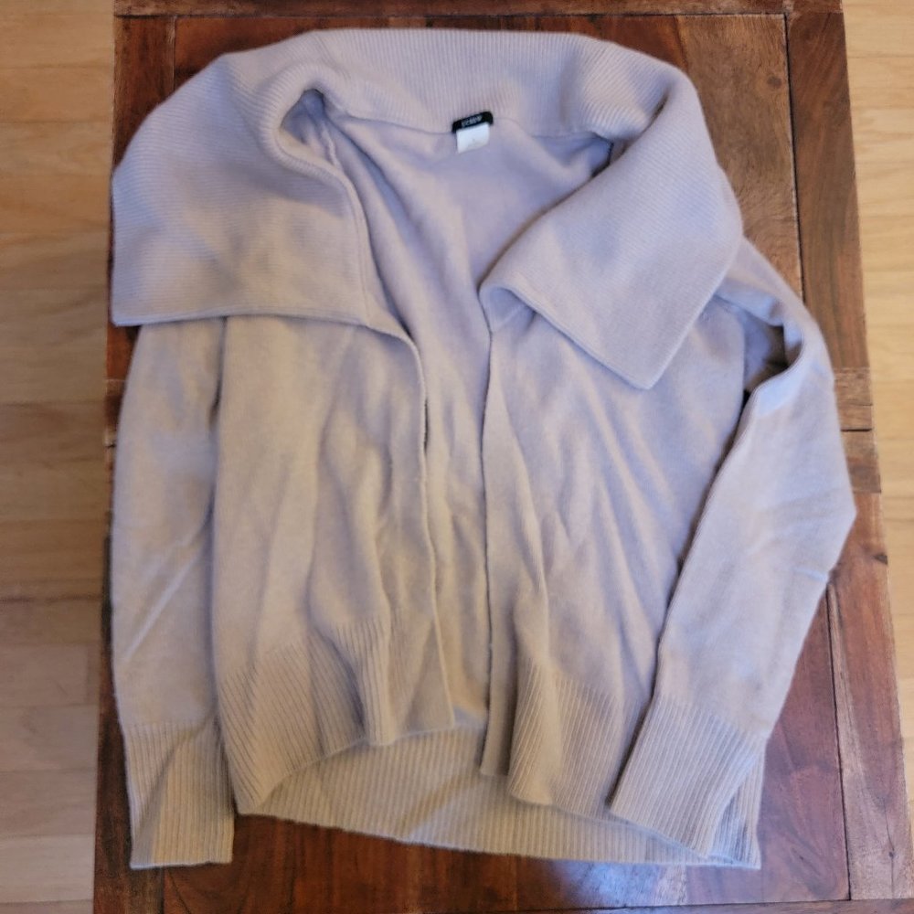 J. Crew Pink Collared Cardigan